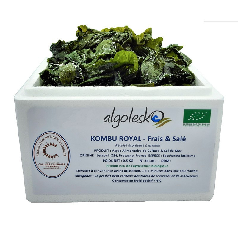 Organic Fresh Salted Kombu Royal Seaweed