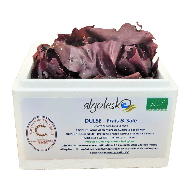 Algolesko Organic Fresh Salted  Dulse Seaweed