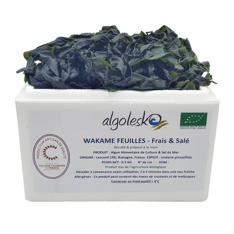 Organic Fresh Salted Wakame Seaweed