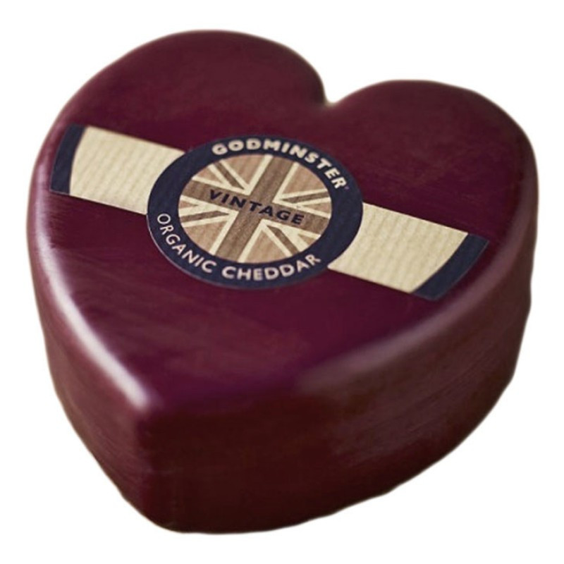 Godminster Organic Heart Shaped Cheddar Truckle