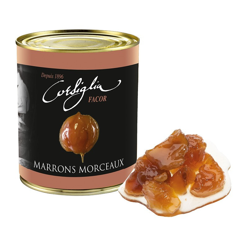 Corsiglia Broken Candied Chestnuts in Syrup