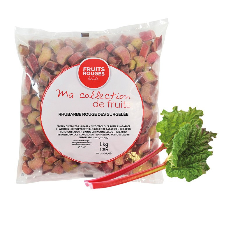 Frozen IQF Red Rhubarb