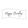 Happy Birthday Dark Chocolate Banners 79 X 33mm
