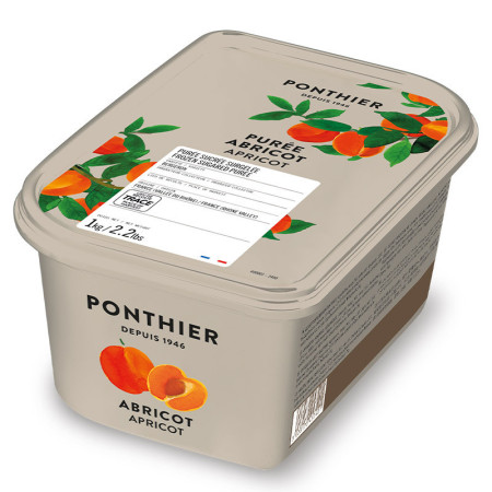 Ponthier Frozen Apricot Puree Bergeron 10% Sweetened