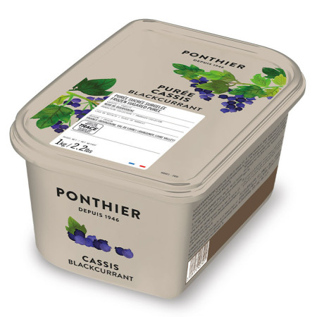 Ponthier Frozen Noir de Bourgogne Blackcurrant Puree 10% Sweetened