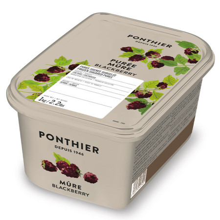 Ponthier Frozen Blackberry Puree 10% Sweetened