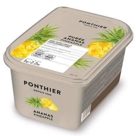 Ponthier Frozen Golden Pineapple Puree 10% Sweetened