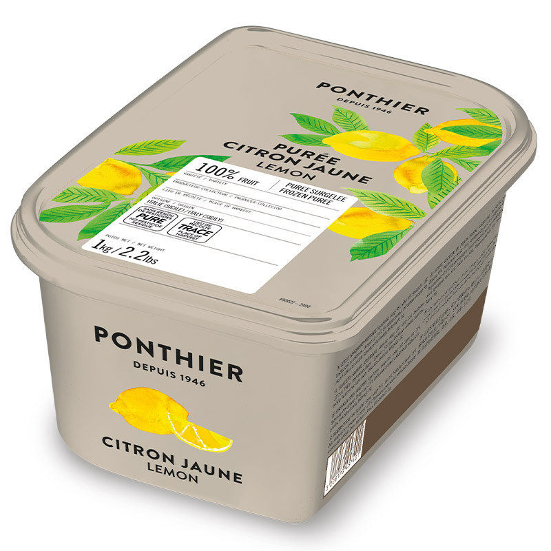 Frozen 100% Yellow Lemon Puree