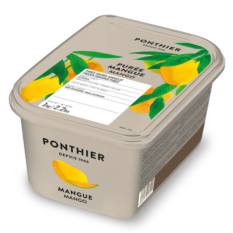 Frozen Alphonso Mango Puree 10% Sweetened