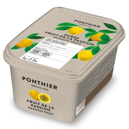 Ponthier Frozen Passion Fruit Puree 10% Sweetened