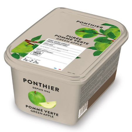 Ponthier Frozen Granny Smith Apple Puree 10% Sweetened