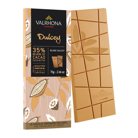Valrhona Blond Chocolate Bars Dulcey 35%