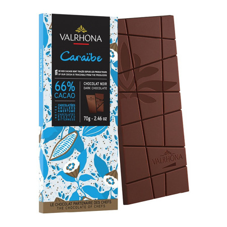 Valrhona Dark Chocolate Bars Caraibe 66%