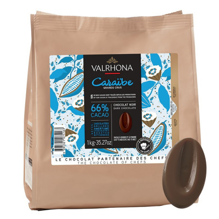 Valrhona Dark Chocolate Couverture Caraibe 66%