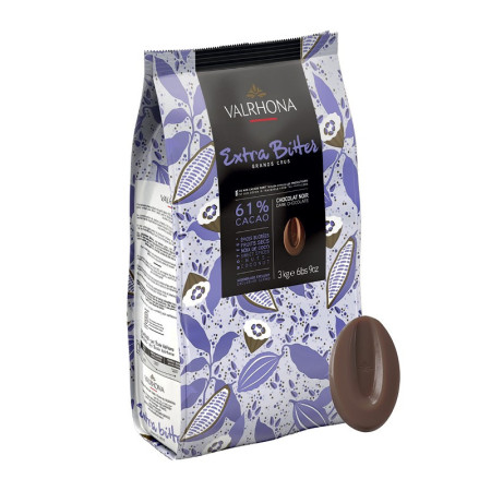 Valrhona Dark Chocolate Couverture Extra Bitter 61%