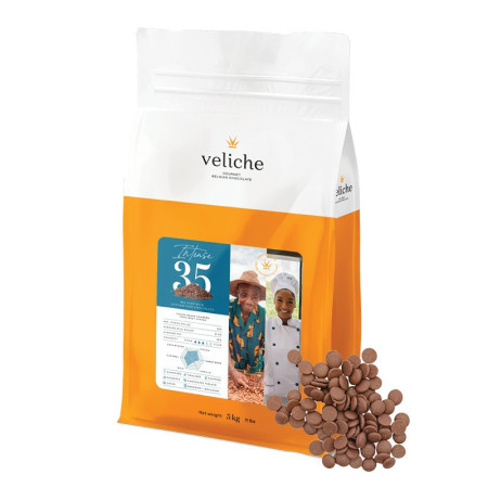 Veliche Belgian Milk Chocolate Dots Intense 35%
