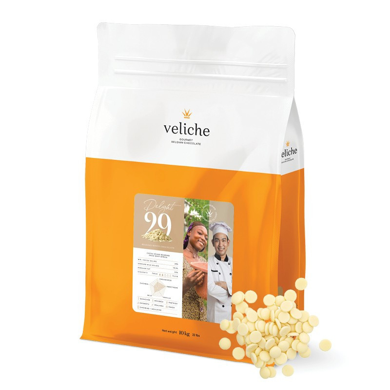 Veliche Belgian White Chocolate Drops Delight 29%