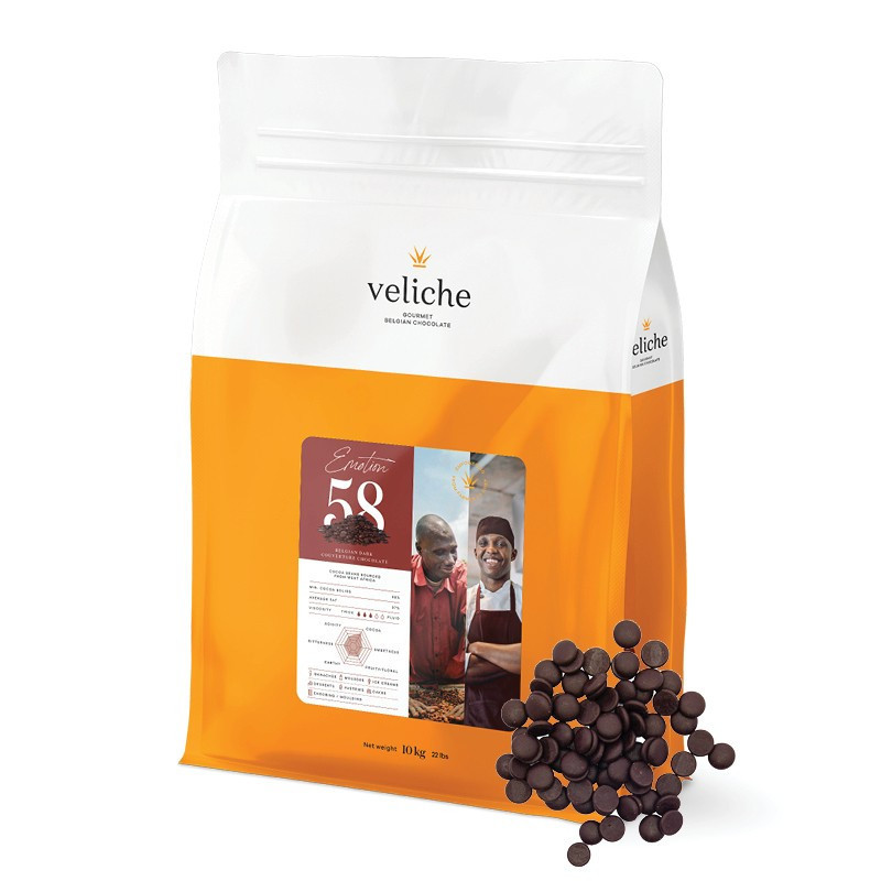 Belgian Dark Chocolate Dots Emotion 58%