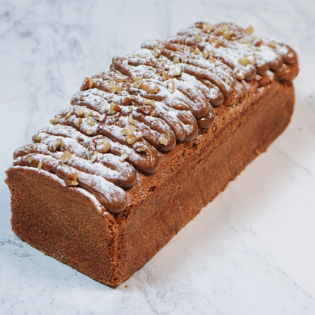 Frozen Large Coffee And Walnut Loaf Cake