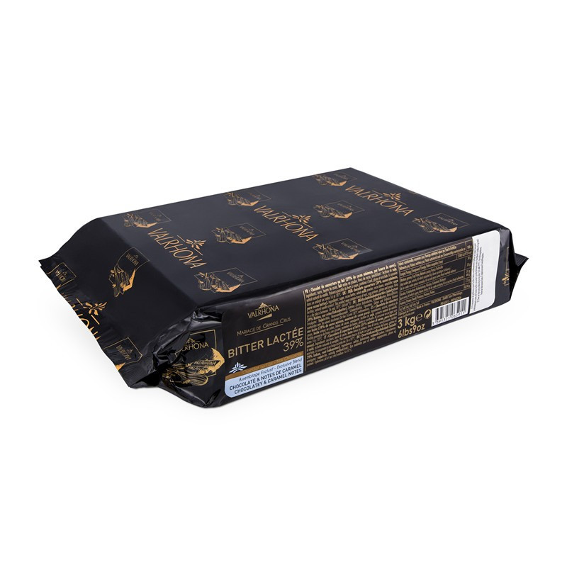 Valrhona Milk Chocolate Block Bitter Lactee 39%