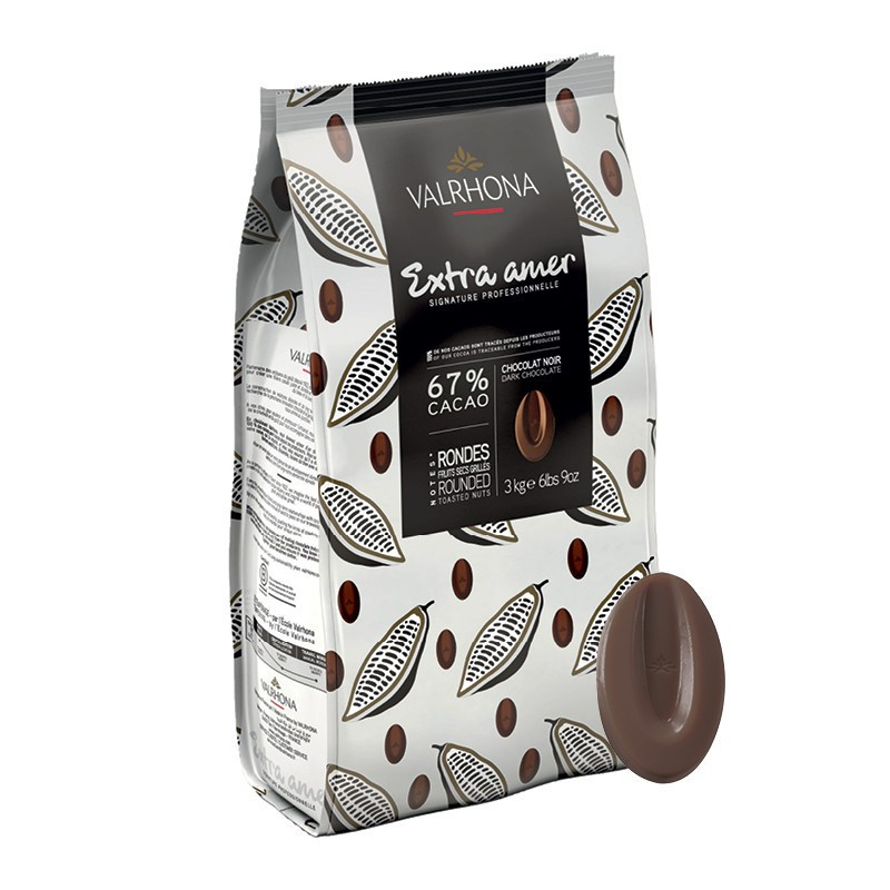 Valrhona Dark Chocolate Couverture Extra Amer 67%