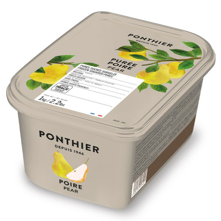 Ponthier Frozen Willams Pear Puree 10% Sweetened