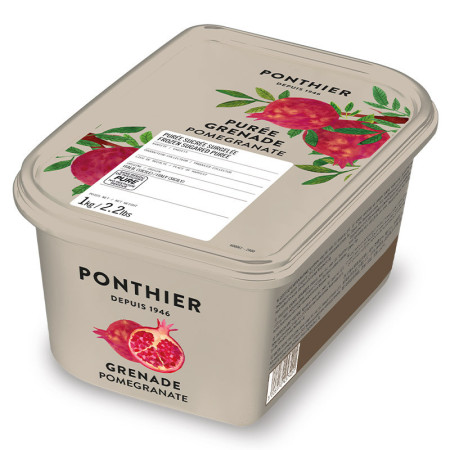 Ponthier Frozen Pomegranate Puree 10% Sweetened