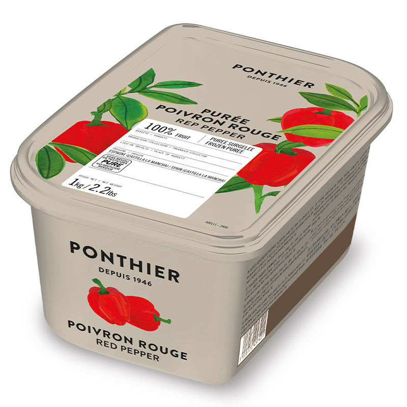 Ponthier Frozen 100% Red Pepper Puree