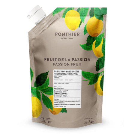 Ponthier Fresh Passion Fruit Puree 10% Sweetened