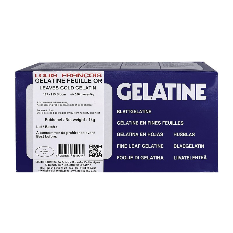 Louis Francois Gelatine Leaves Gold