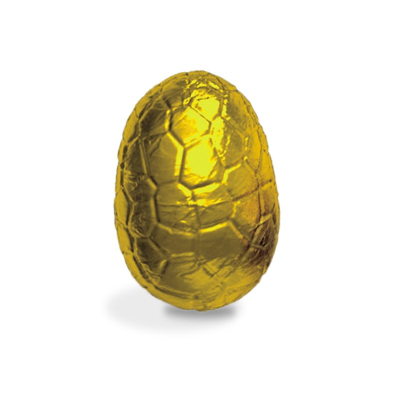 Wrapped Gianduja Easter Egg With Cocoa Nibs