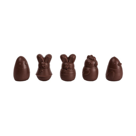 Dark Chocolate Salted Caramel Filled Easter Animals