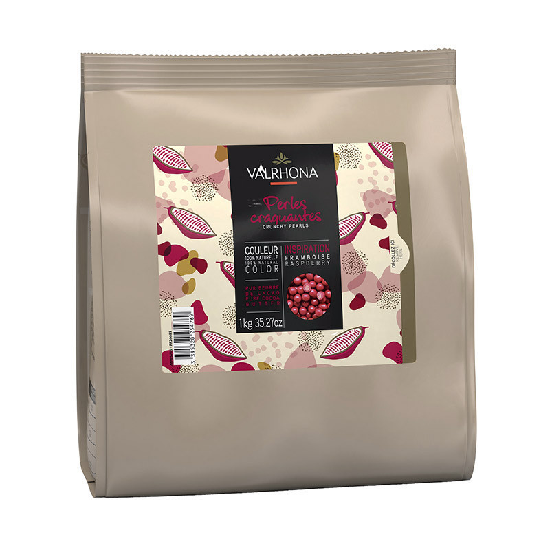 Valrhona Raspberry Inspiration Crunchy Pearls