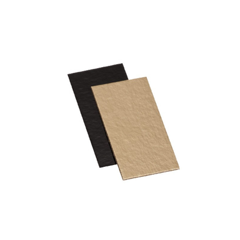 Gold & Black Small Log Cardboard without Tab  5 x 10cm 1000-1100gsm