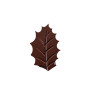 Small Ribbed Dark Chocolate Leaves