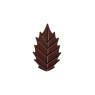 Small Ribbed Dark Chocolate Leaves