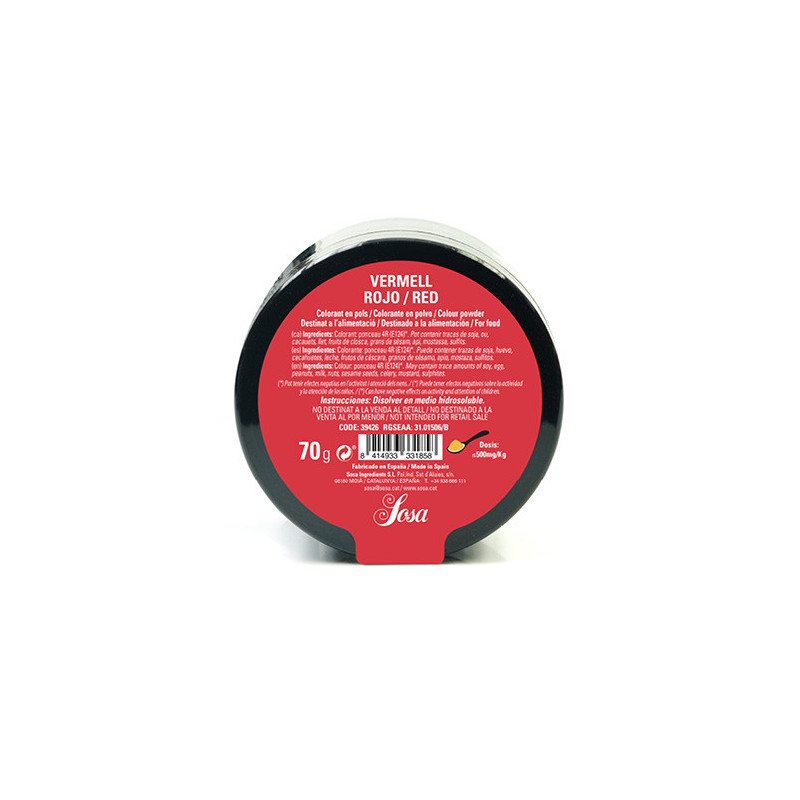 Water Soluble Red Colouring Powder