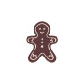 126 Dark Chocolate Embossed White Decorations