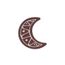 126 Dark Chocolate Embossed White Decorations