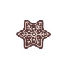 126 Dark Chocolate Embossed White Decorations
