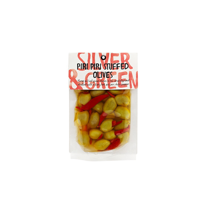 Silver & Green Piri Piri Stuffed Olives