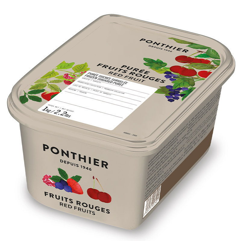 Ponthier Frozen Red Fruits (Raspberry, Strawberry, Morello Cherry & Blackcurrant) 10% Sweetened