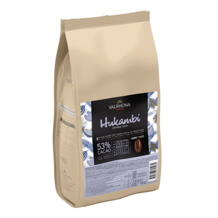 Valrhona Dark Milk Chocolate Couverture Hukambi 53%