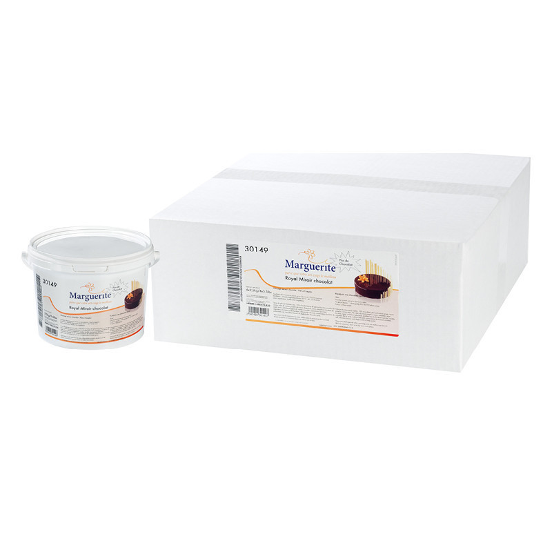 Marguerite Dark Chocolate Royal Miroir Glaze
