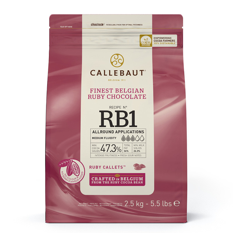 Callebaut Ruby Chocolate 47% 'Rb1'