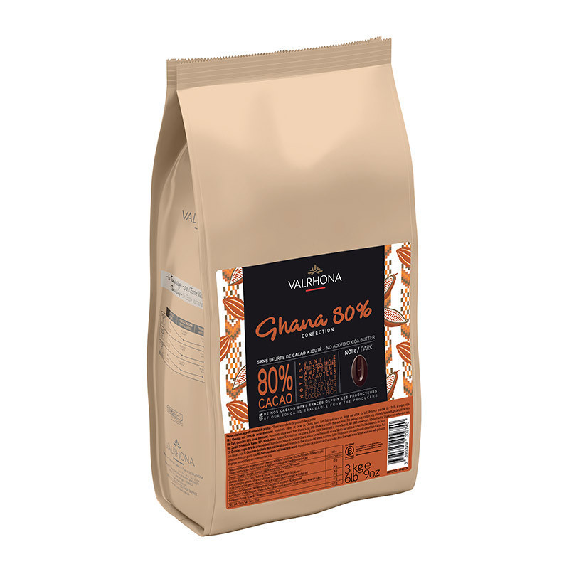 Valrhona Dark Chocolate Ghana 80%