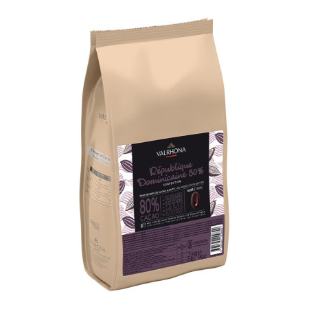 Valrhona Dark Chocolate République Dominicaine 80%