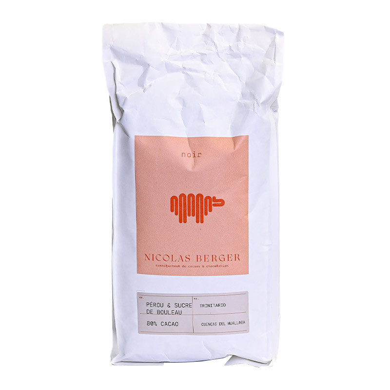 Nicolas Berger Peruvian Dark Chocolate With Birch Sugar Xylitol 80%