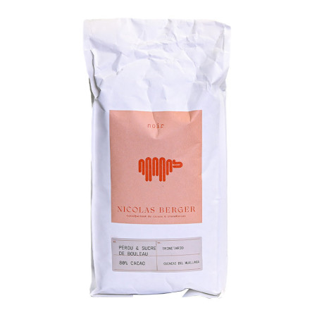 Nicolas Berger Peruvian Dark Chocolate With Birch Sugar Xylitol 80%