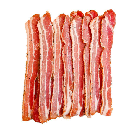 Dingley Dell Pork Dry Cured Juniper Smoked Back Bacon Sliced